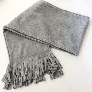 Grey Fringe Scarf